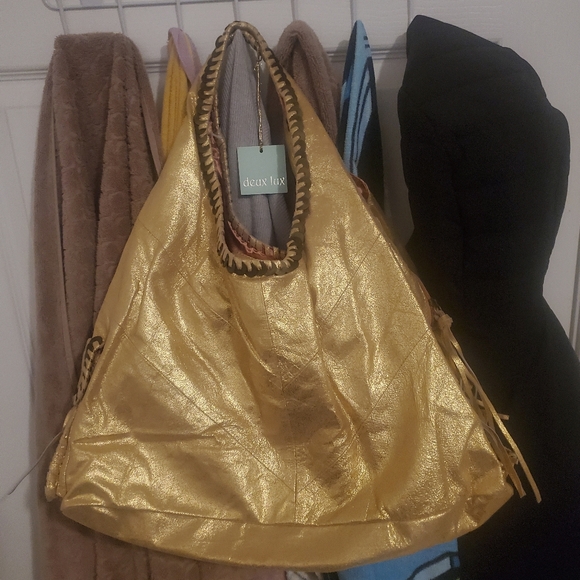 Deux Lux Gold Shoulder Bag - Picture 1 of 15